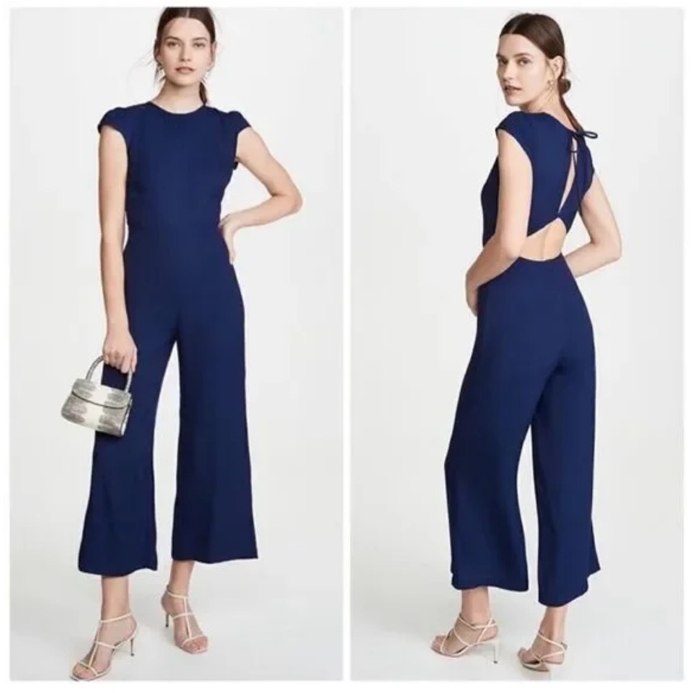 Reformation Navy Blue Jumpsuit